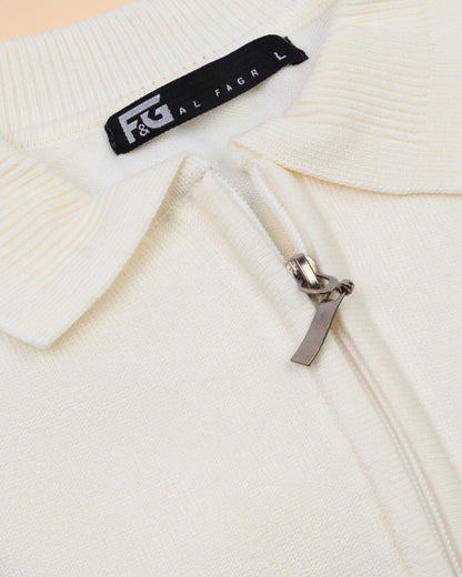 Creamy Polo Neck Trico