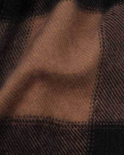 Brown Wool Shirt - Big Size