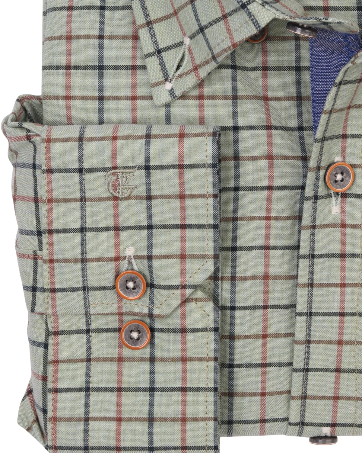 MintGreen Long Sleeve Shirt Pure Cotton - BigSize