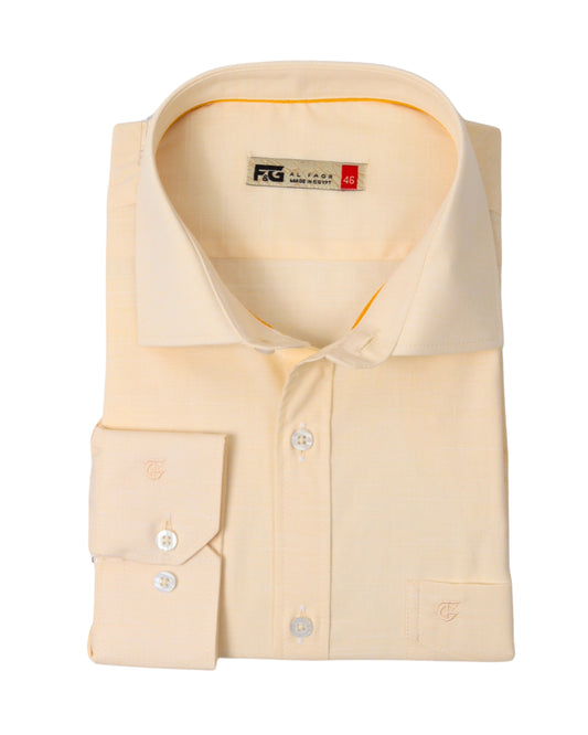 Yellow Pure cotton plain weave fabric