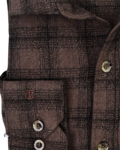 Dark Brown Wool Shirt