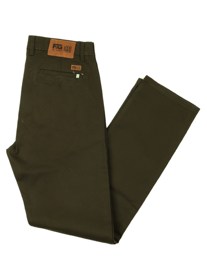 Dark Green Gabrdine Pants