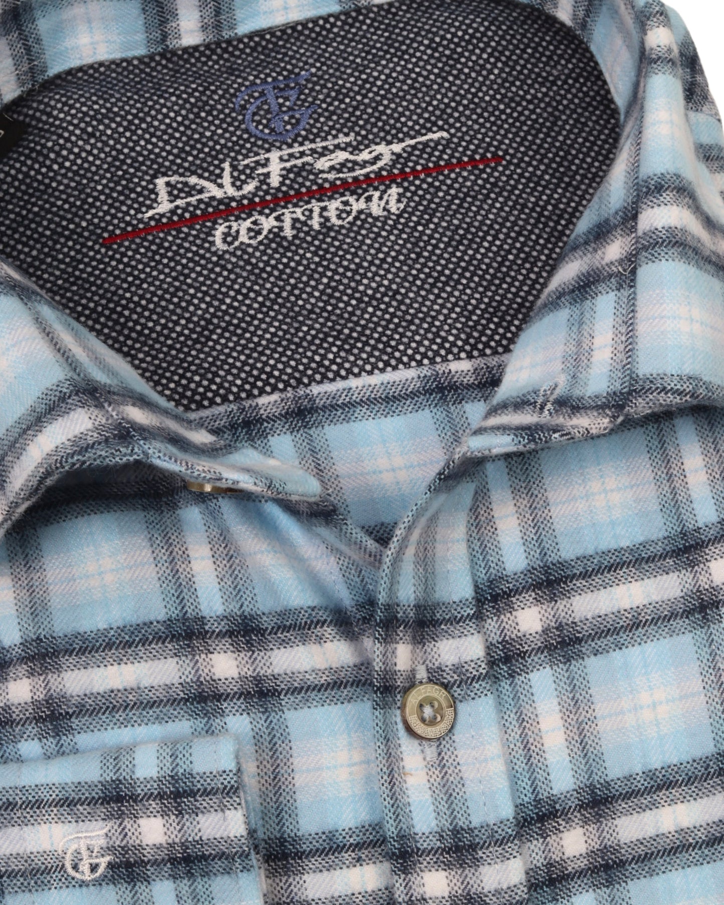 Baby Blue Wool Shirt - Big Size