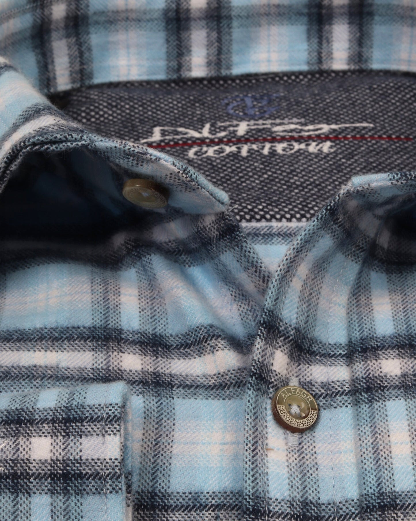 Baby Blue Wool Shirt - Big Size