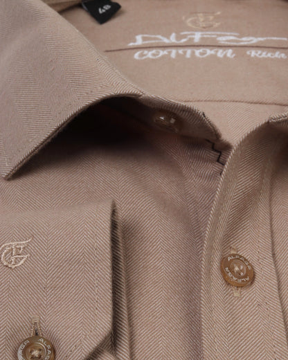 Creamy Wool Shirt - Big Size