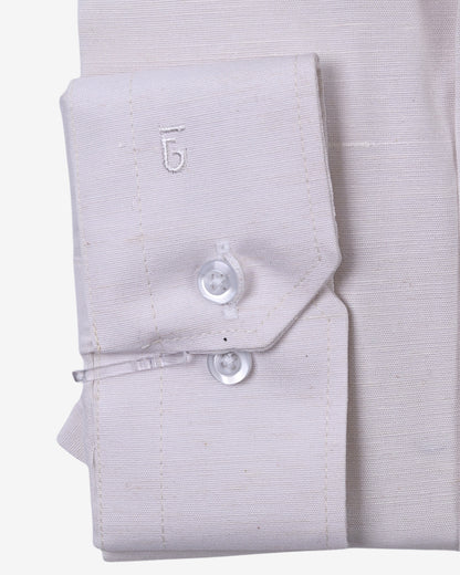 Beige Plain Shirt – Big Size Fit