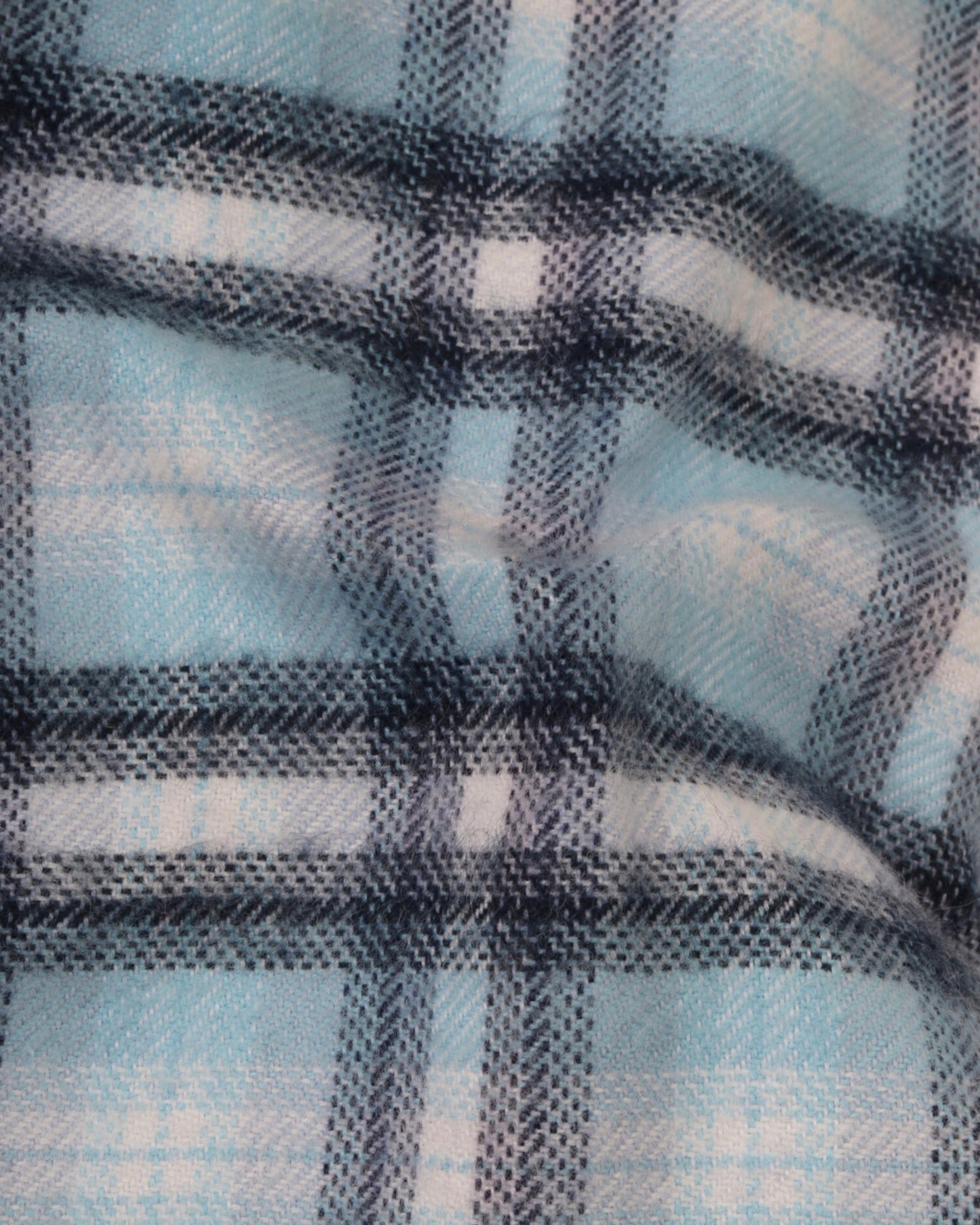 Baby Blue Wool Shirt - Big Size