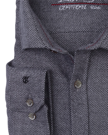 Grey  Wool Shirt - Big Size