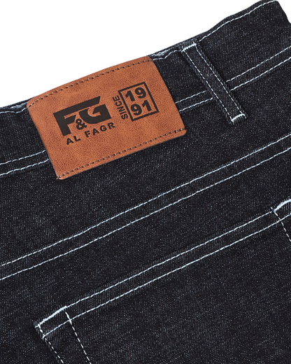 Navy Big Size Jeans Pants