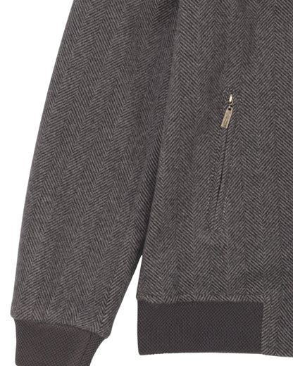 Dark Grey Wool Felt Jacket (جوخ)