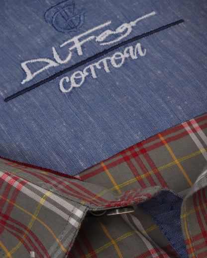 Maroon Long Sleeve Shirt Pure Cotton - BigSize