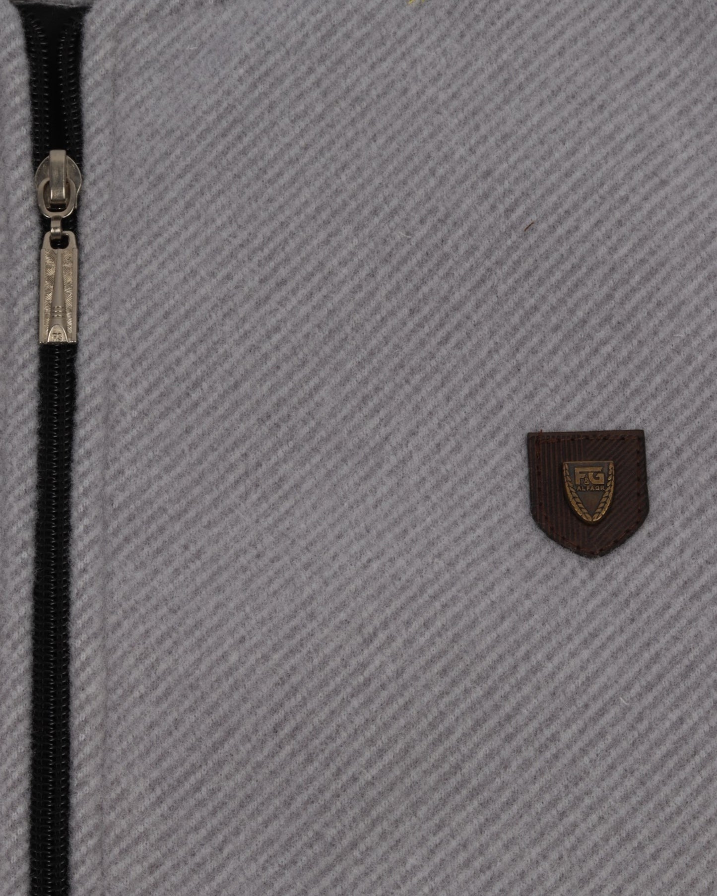 White Grey Wool Felt Jacket (جوخ)