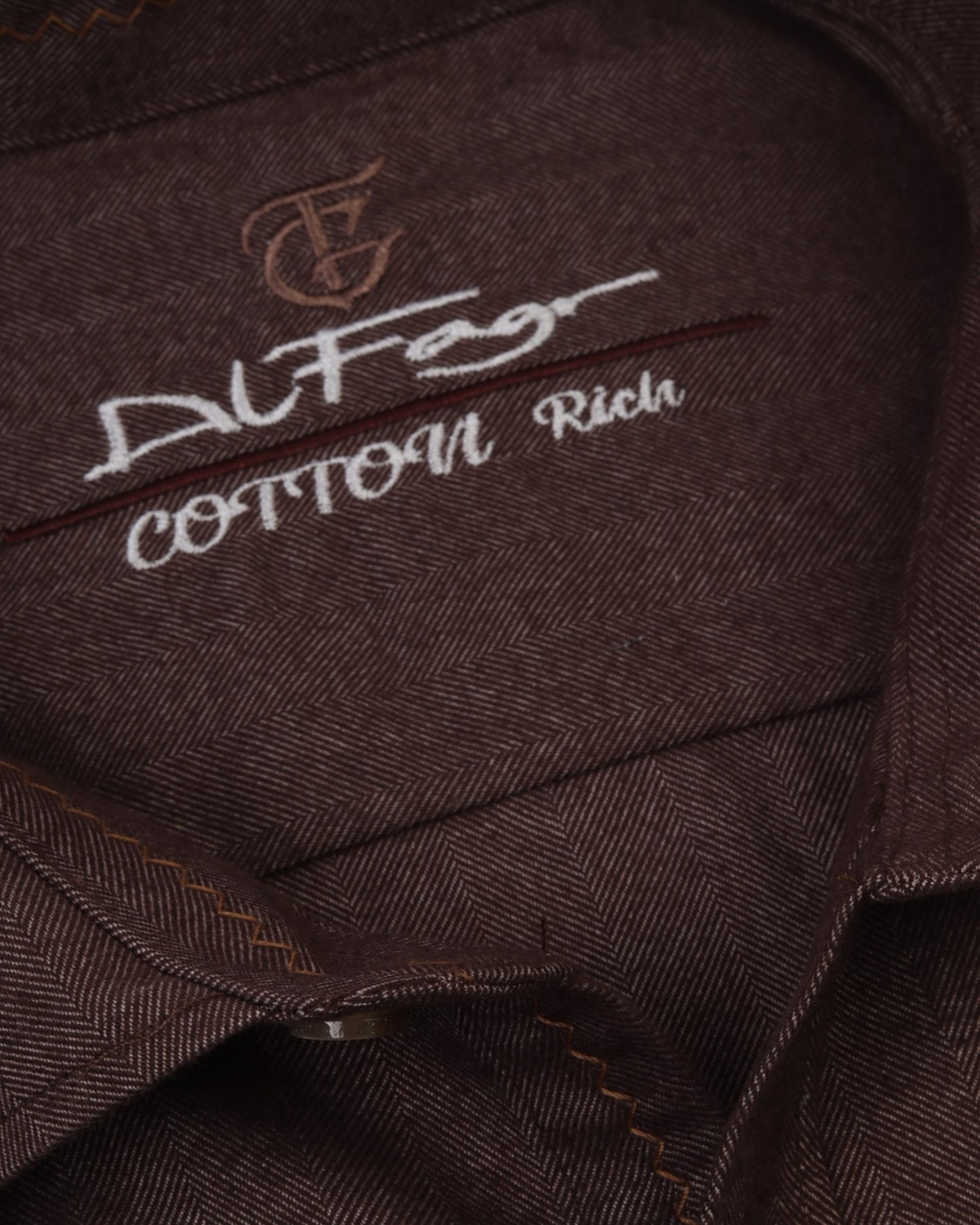 Brown Wool Shirt - Big Size