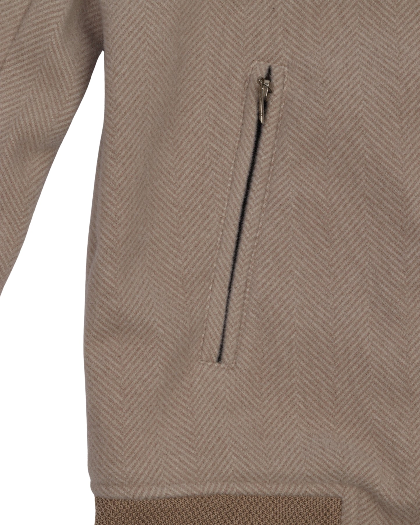 Beige Wool Felt Jacket (جوخ)