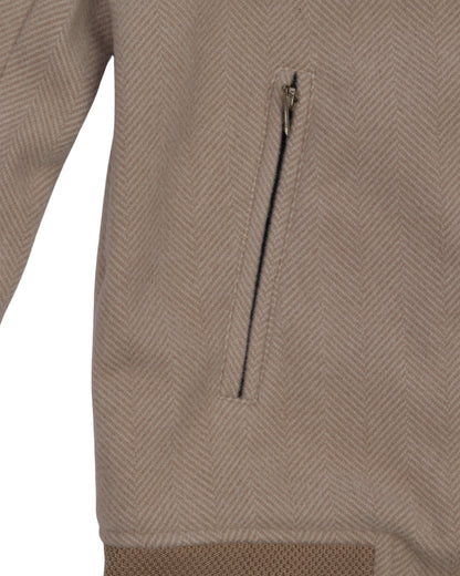 Beige Wool Felt Jacket (جوخ)