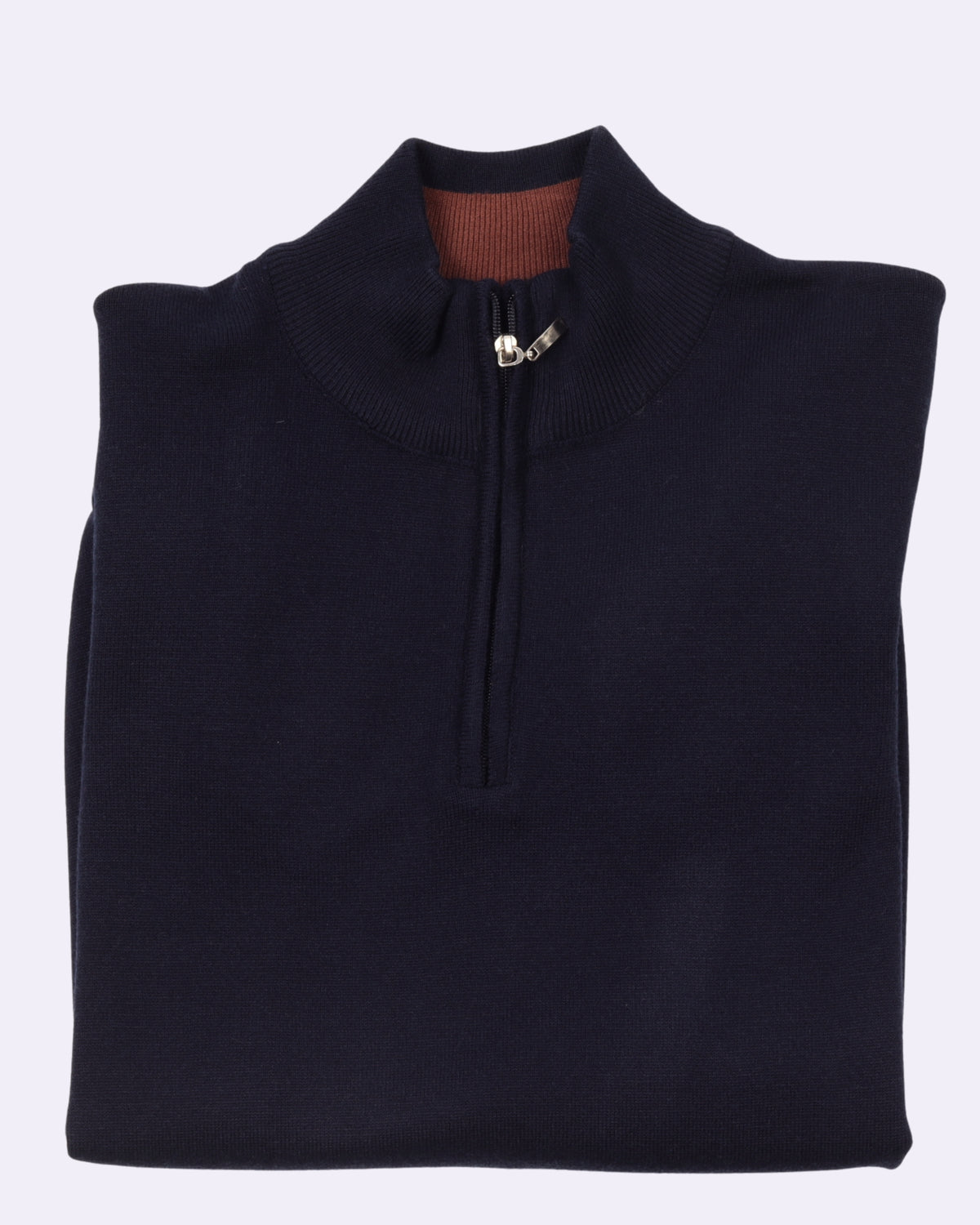 Navy Trico Pullover Half Zipper