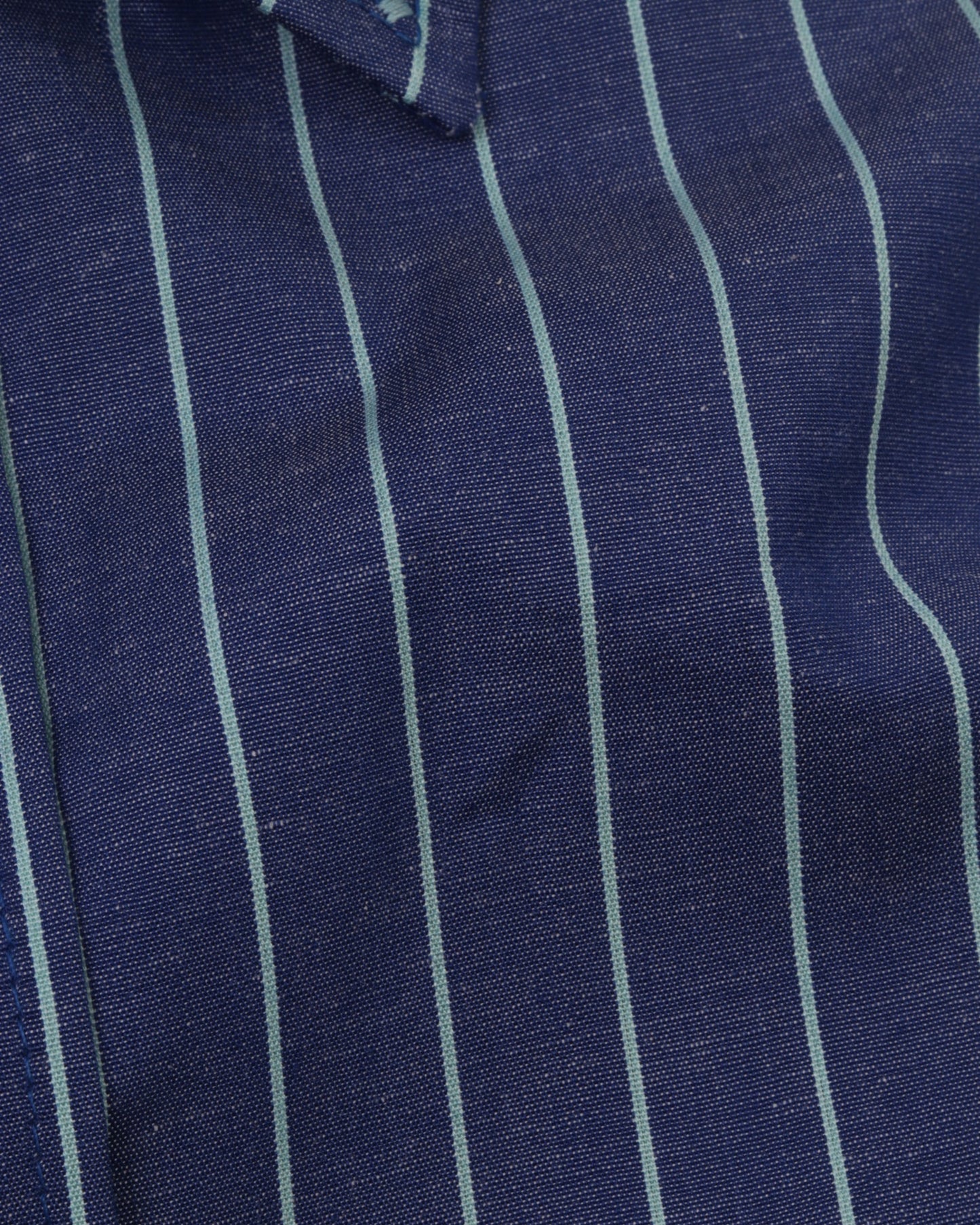 Blue Long Sleeve Shirt Pure Cotton - BigSize