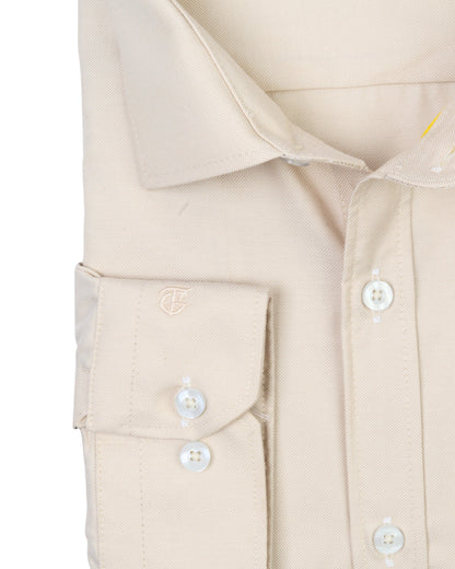 Creamy Long Sleeve Shirt Pure Cotton - BigSize