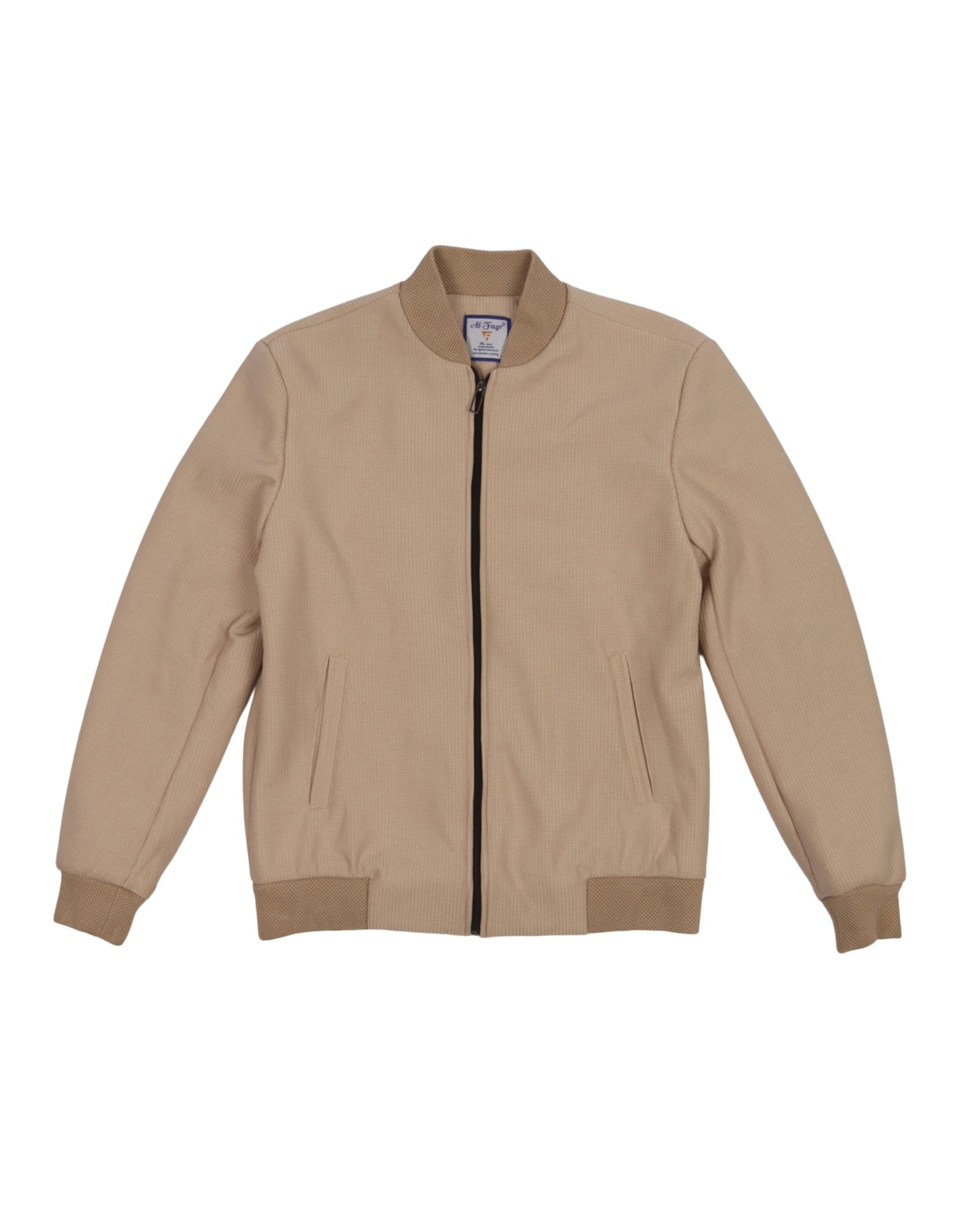 Beige Checked Felt Jacket (بسكوته)