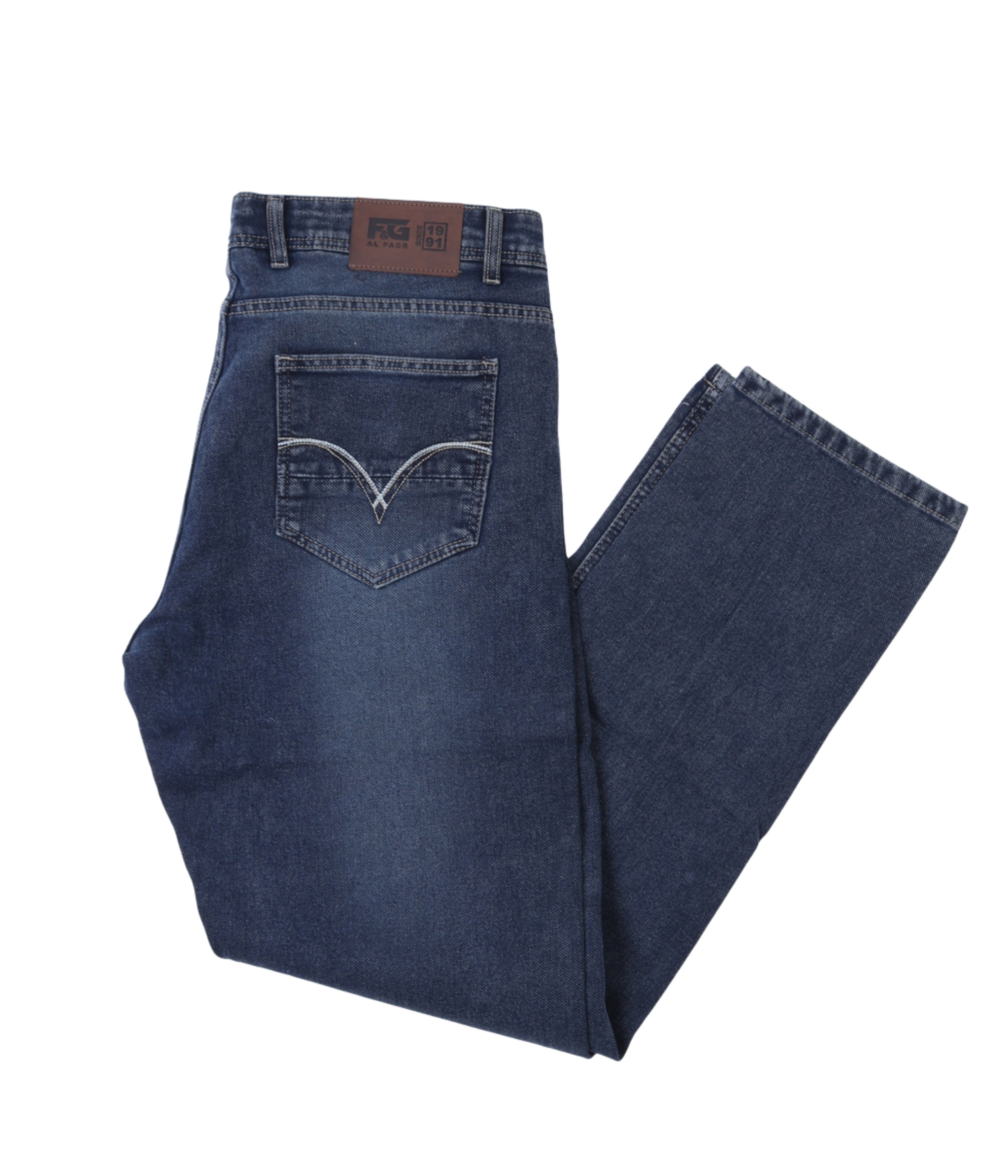 Mid Blue Classic Straight Jeans