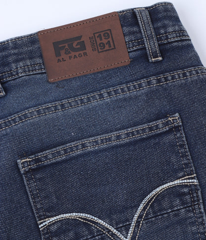 Mid Blue Classic Straight Jeans