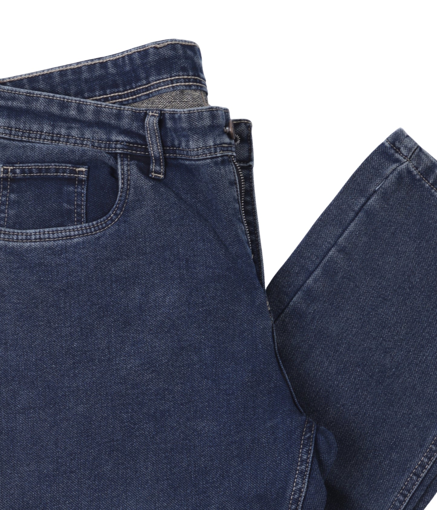 Mid Blue Classic Straight Jeans