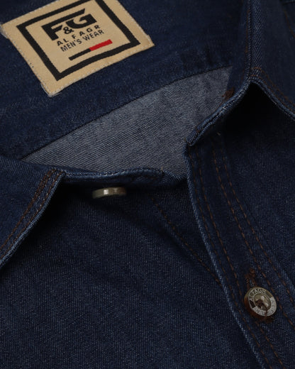 Nightfall Blue Washed Denim Shirt