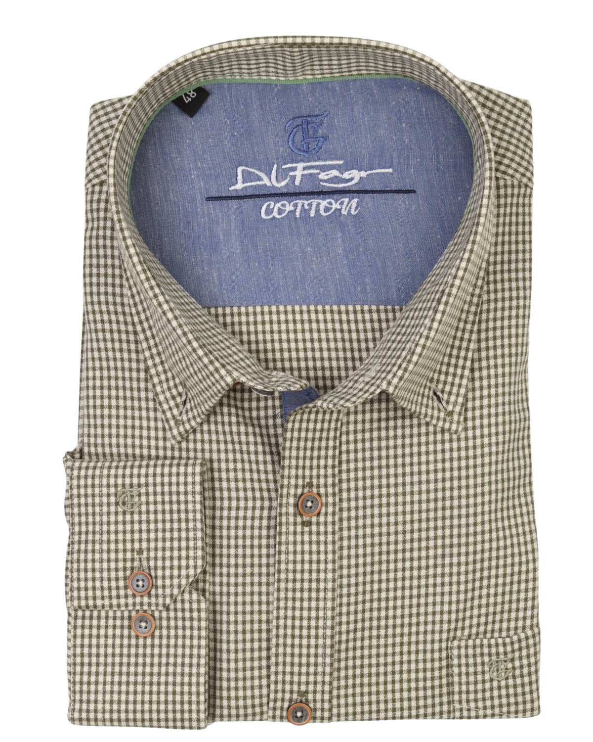 MintGreen Long Sleeve Shirt Pure Cotton - BigSize