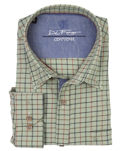 MintGreen Long Sleeve Shirt Pure Cotton - BigSize
