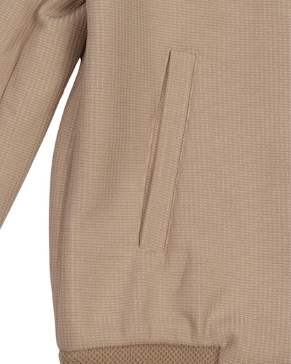 Beige Checked Felt Jacket (بسكوته)