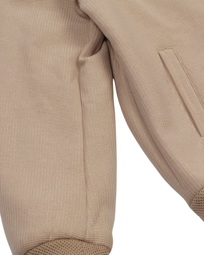 Beige Checked Felt Jacket (بسكوته)