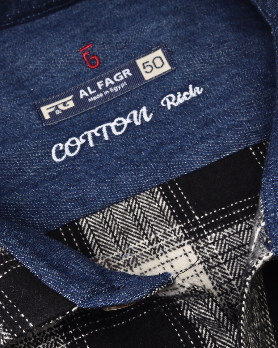 wool shirt cotton - BigSize