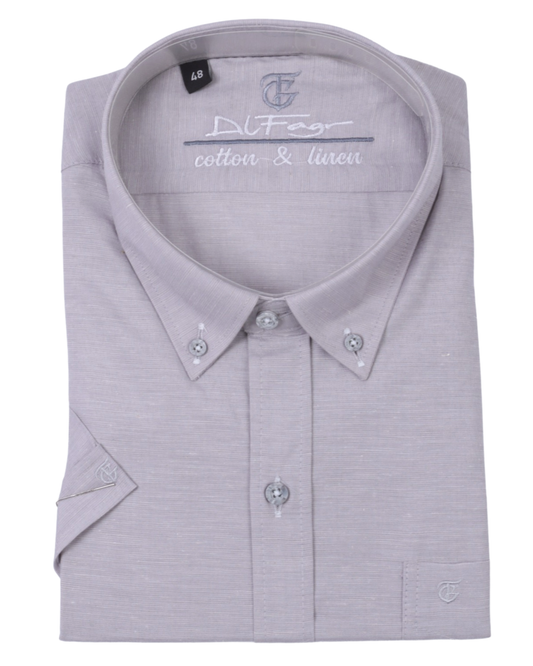 قميص نص كم مقاس كبير قطن