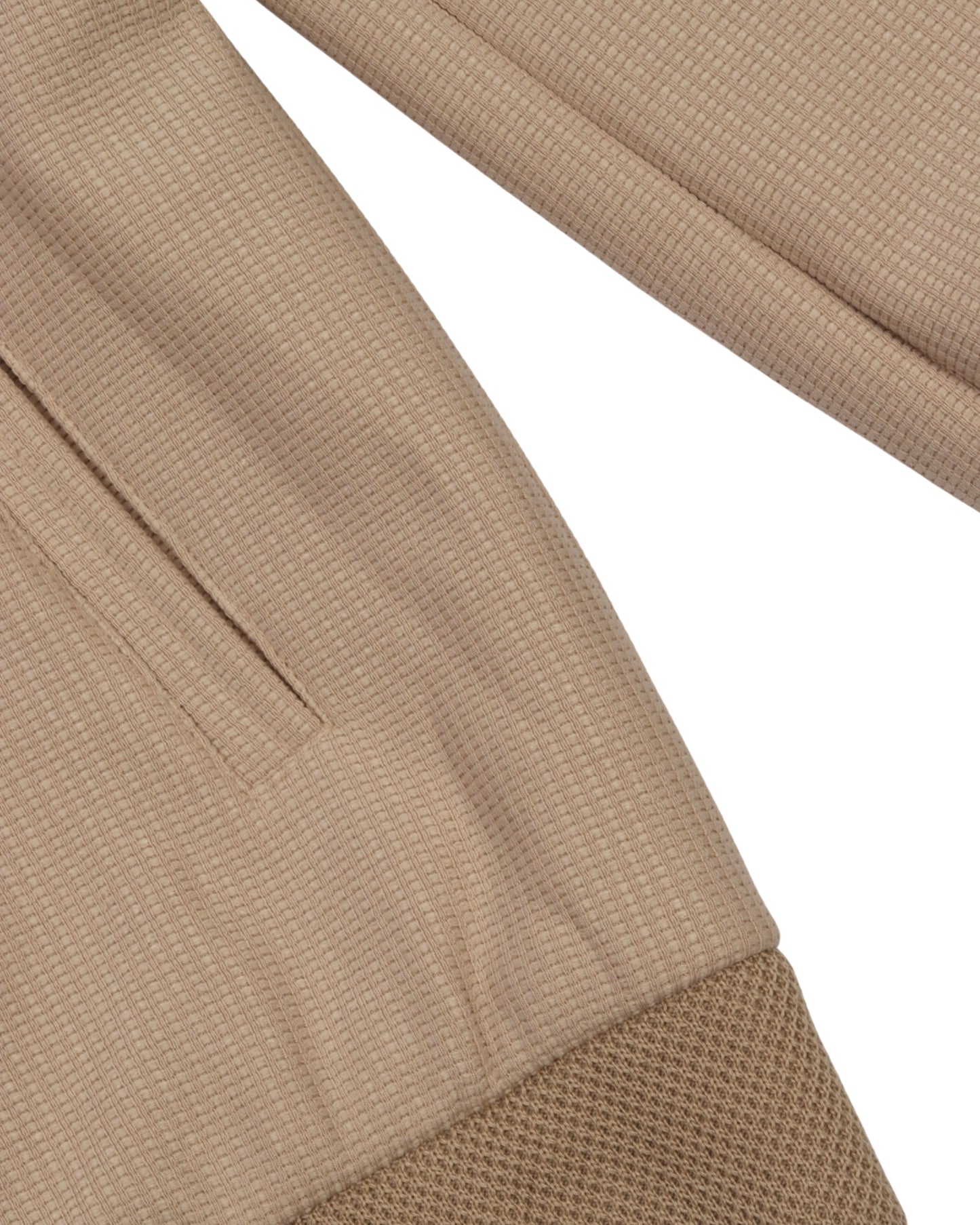 Beige Checked Felt Jacket (بسكوته)