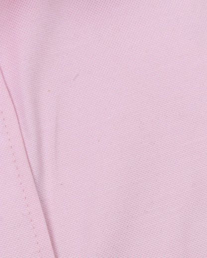 WhitePink Long Sleeve Shirt Pure Oxford - BigSize