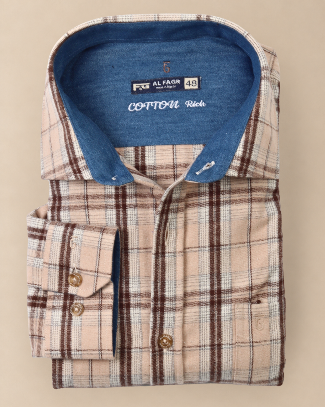 wool shirt cotton - BigSize