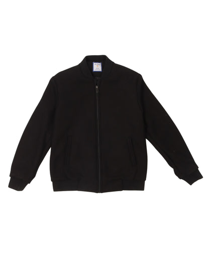 Black Checked Felt Jacket (بسكوته)