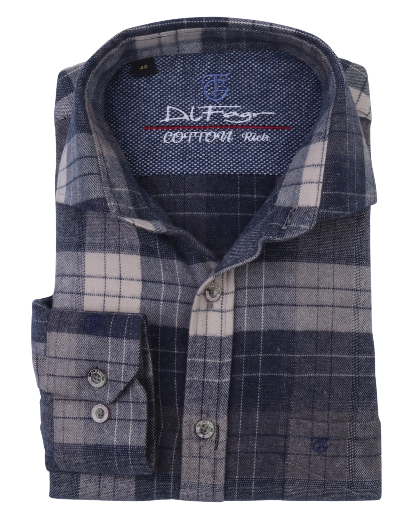 Dark Blue Wool Shirt