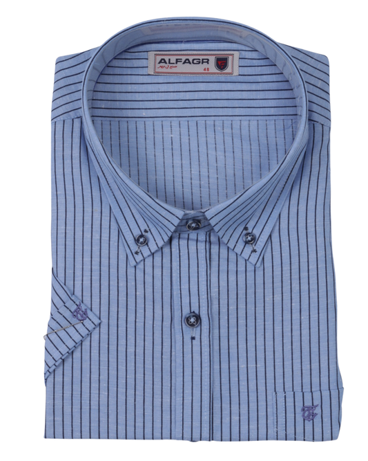 قميص نص كم مقاس كبير قطن