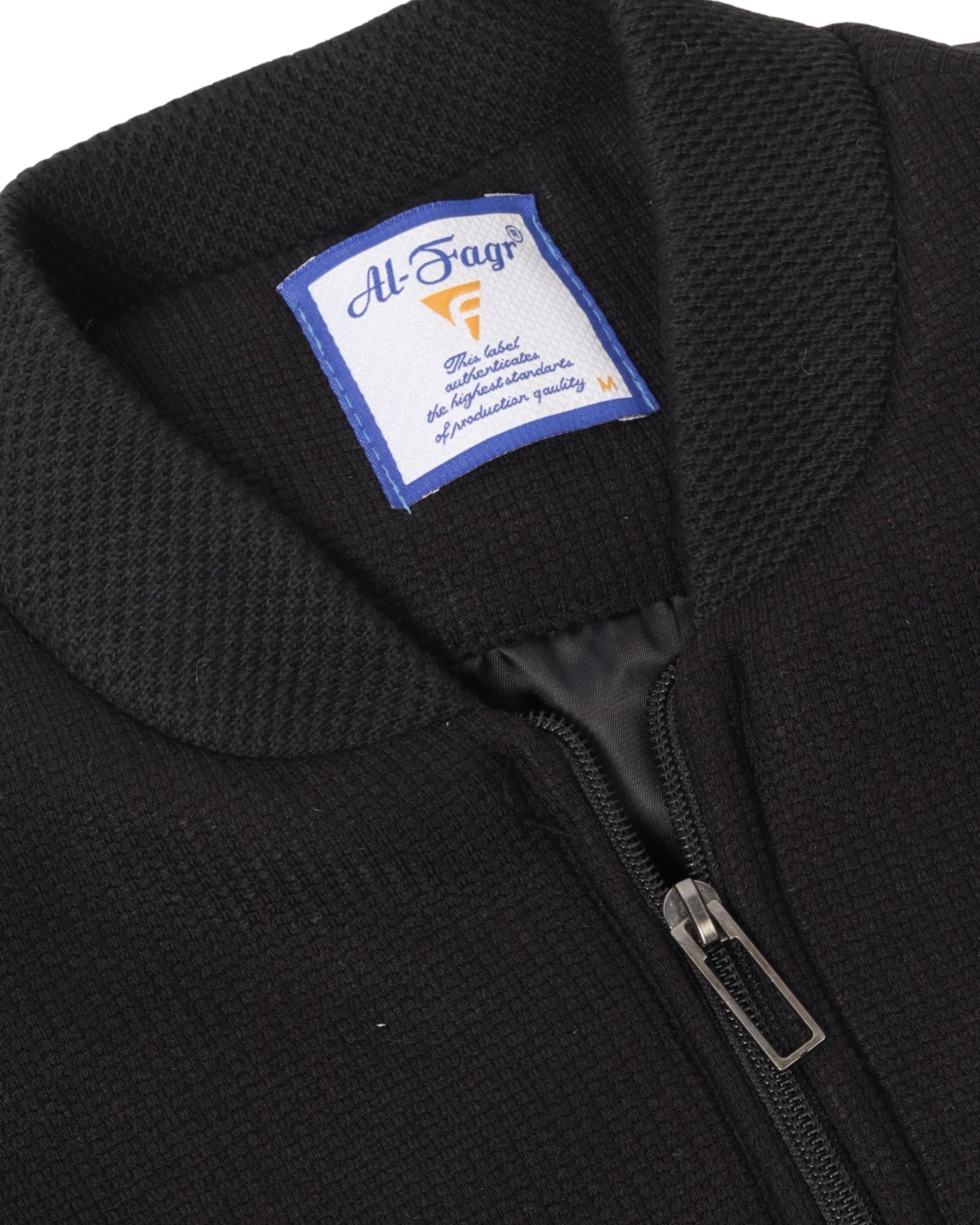 Black Checked Felt Jacket (بسكوته)