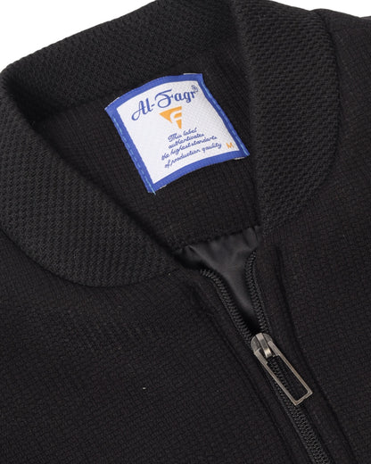 Black Checked Felt Jacket (بسكوته)