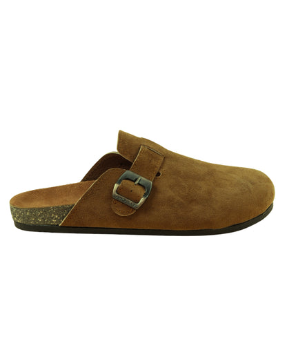 Men’s Suede Buckle Slippers – Comfortable Casual Style
