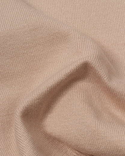 Beige Trico Pullover Half Zipper