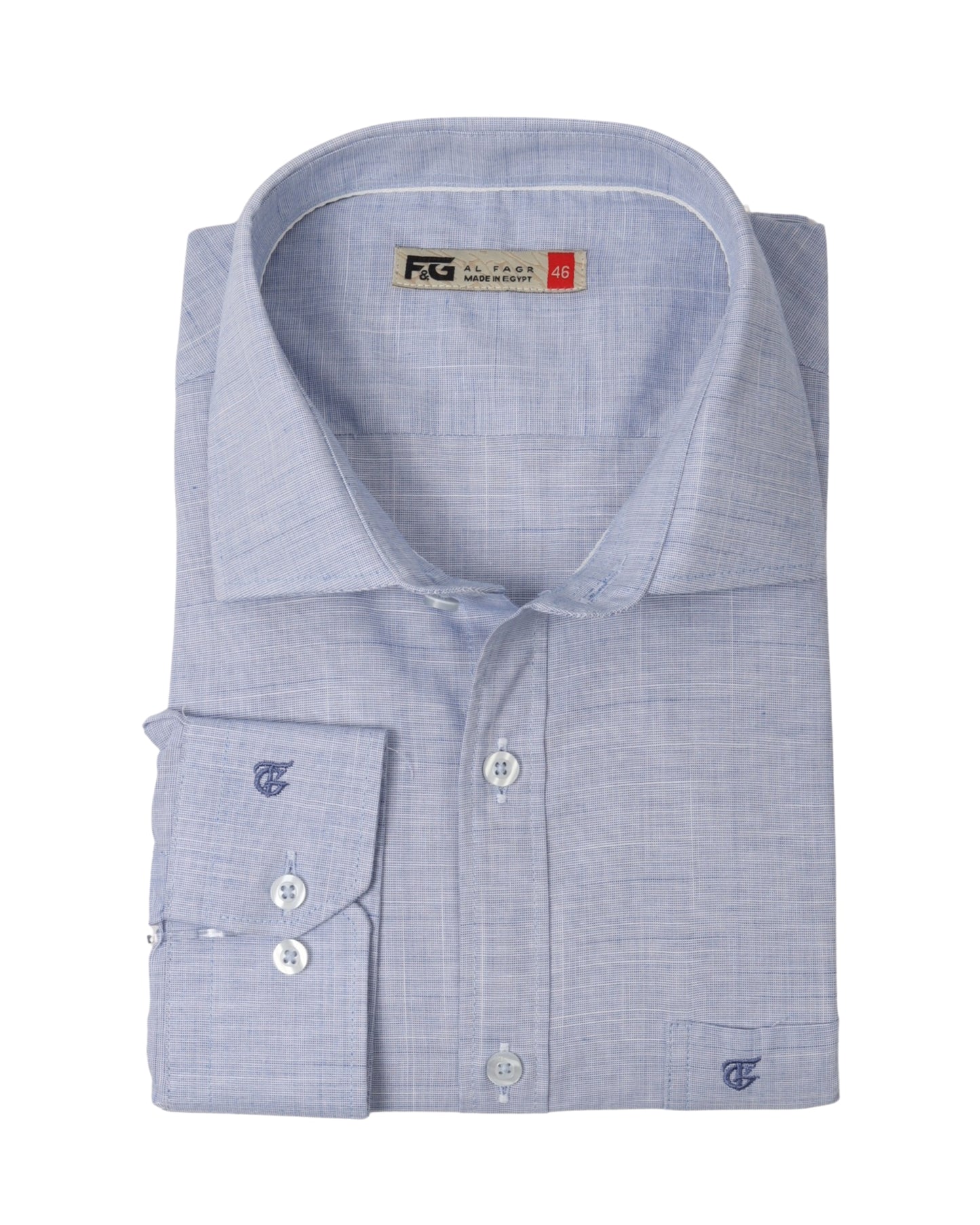 Baby Blue Pure cotton plain weave fabric