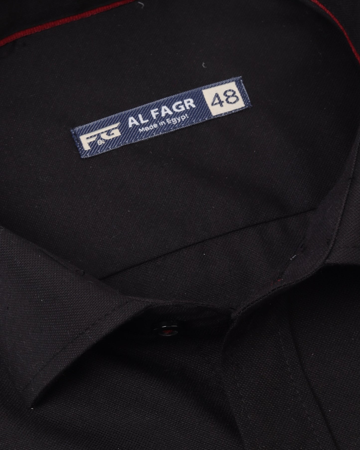 Black Long Sleeve Shirt Pure Oxford - BigSize