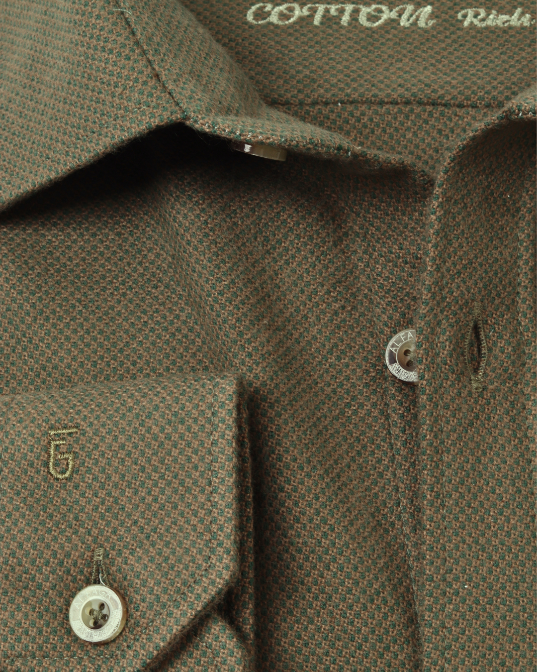 wool shirt cotton - BigSize