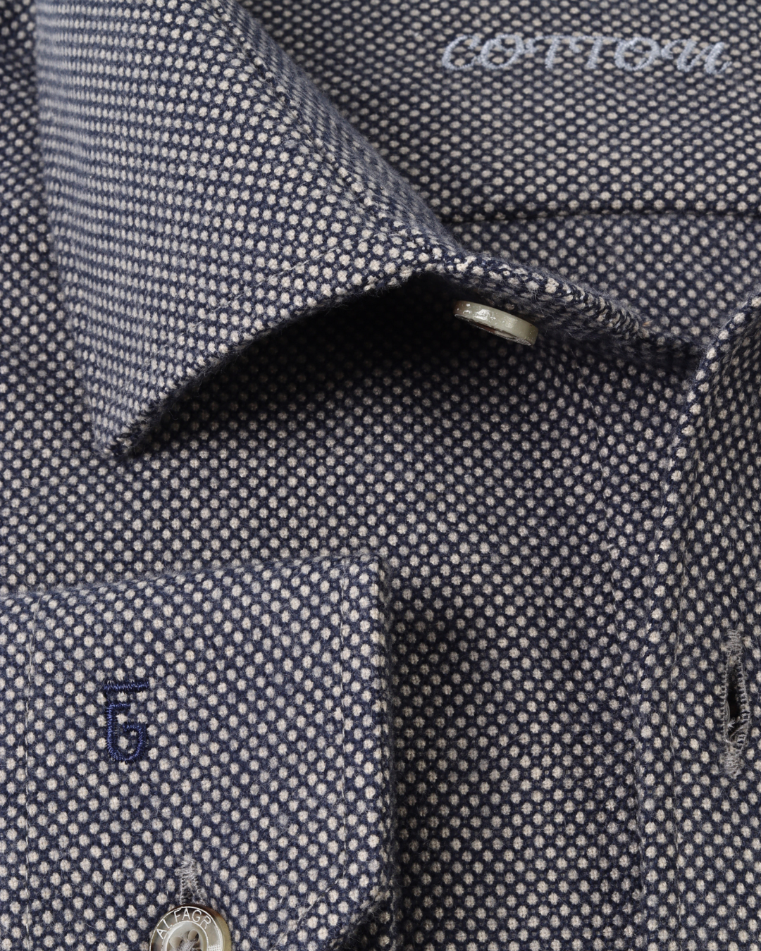 wool shirt cotton - BigSize
