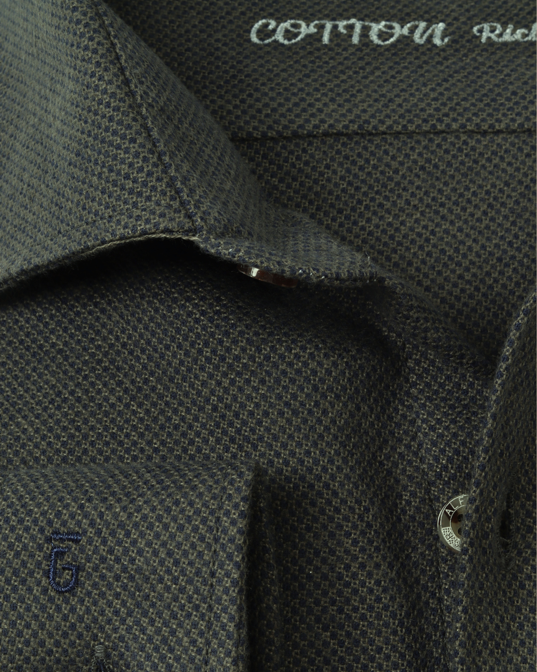 wool shirt cotton - BigSize