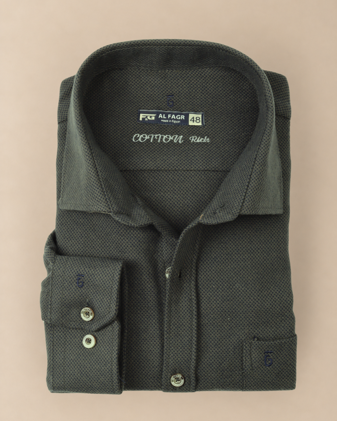 wool shirt cotton - BigSize