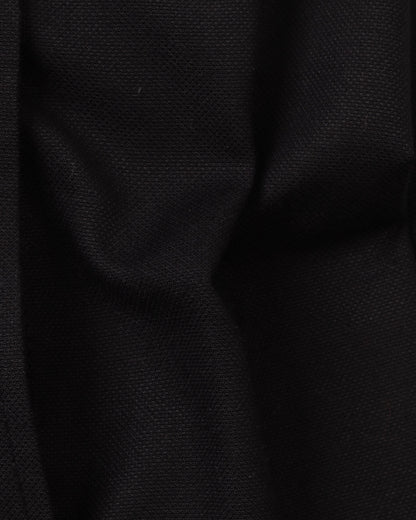 Black Long Sleeve Shirt Pure Oxford - BigSize